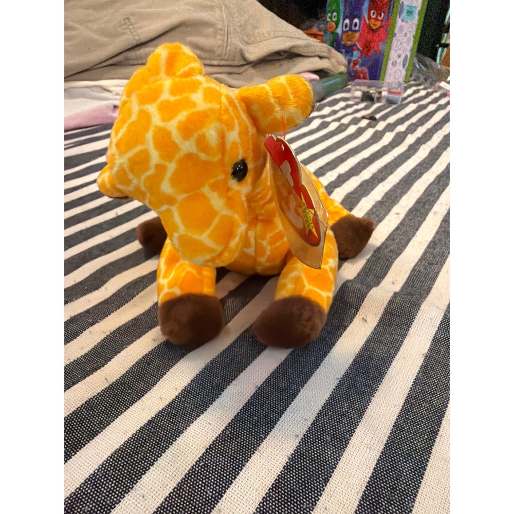 Ty Beanie Babies Twigs the Giraffe 1995 Vintage Plush Toy with Tags